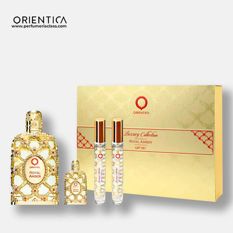 Orientica Estuche Luxury Collection Royal Amber 80 ml Edp 4 Pdts (Unisex)