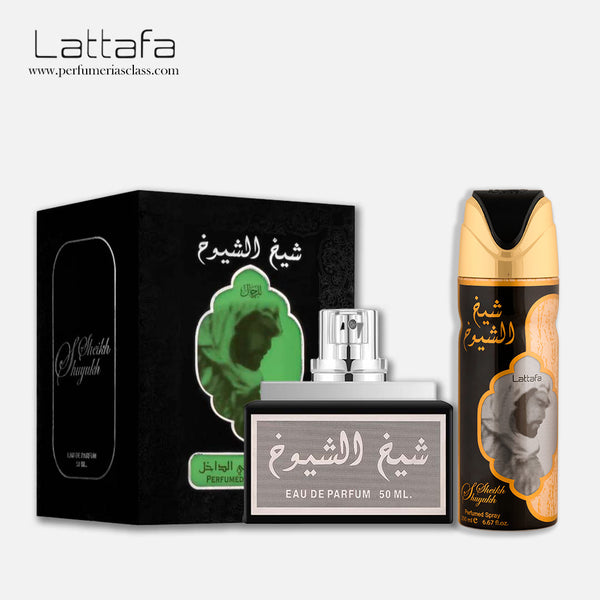Hombre - Lattafa Sheikh Al Shuyukh Black 50 ml Edp - Estuche 2 Pdts
