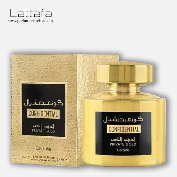 Unisex - Lattafa Confidential Private Gold 100 ml Edp - Class perfumerías