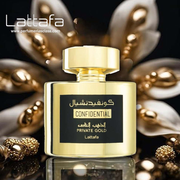 Unisex - Lattafa Confidential Private Gold 100 ml Edp - Class perfumerías