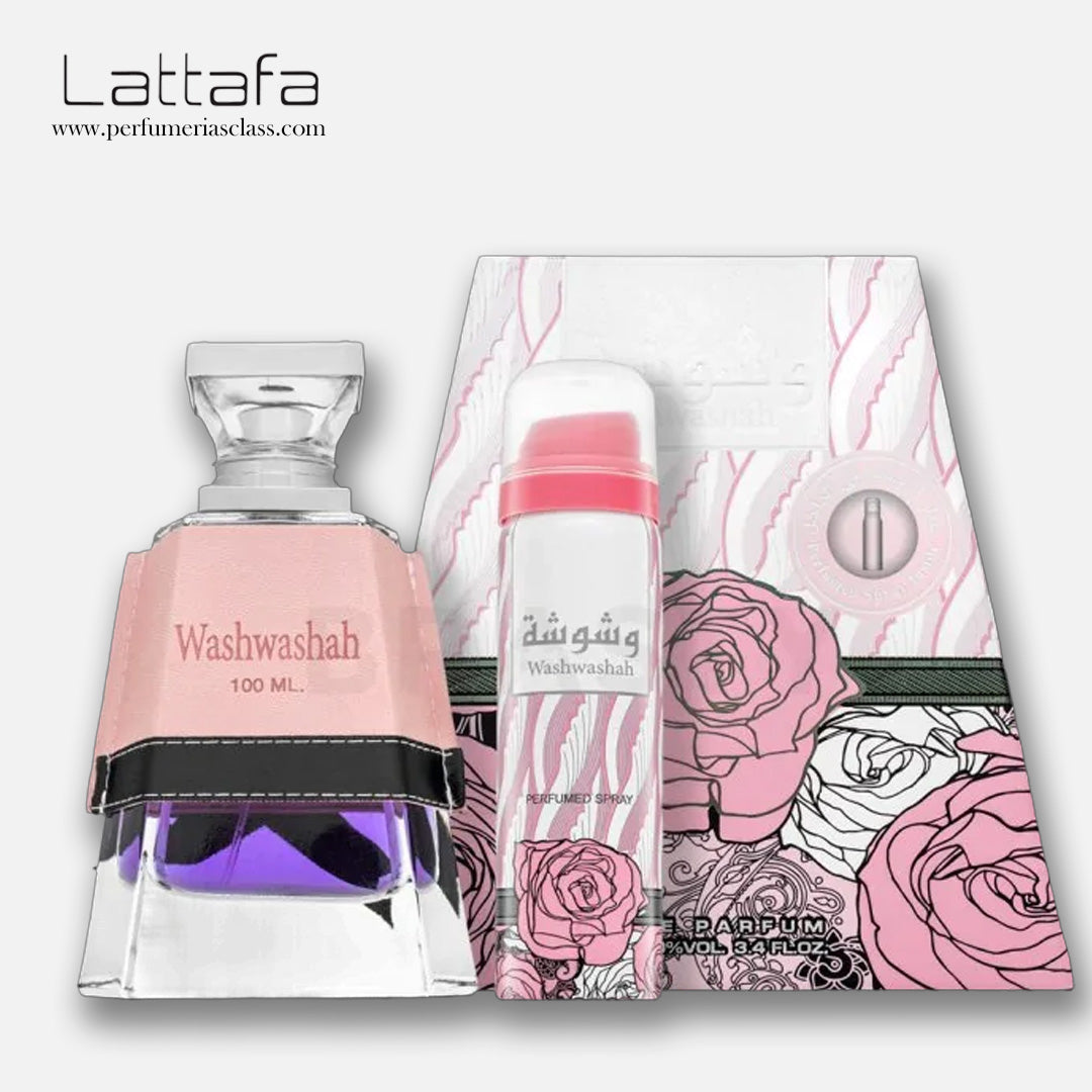 Mujer - Lattafa Washwasha 100 ml Edp - Estuche 2 Pdts